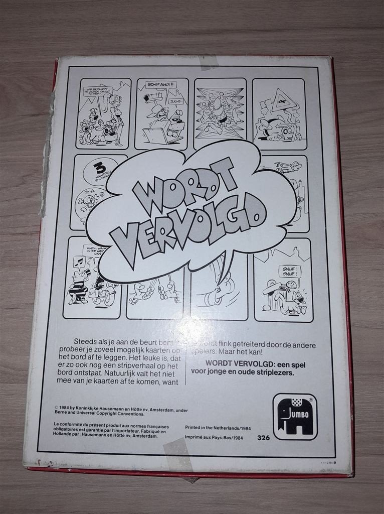 wordt vervolgd - s4881, Hobby en Vrije tijd, Gezelschapsspellen | Bordspellen, Verzenden, Zo goed als nieuw