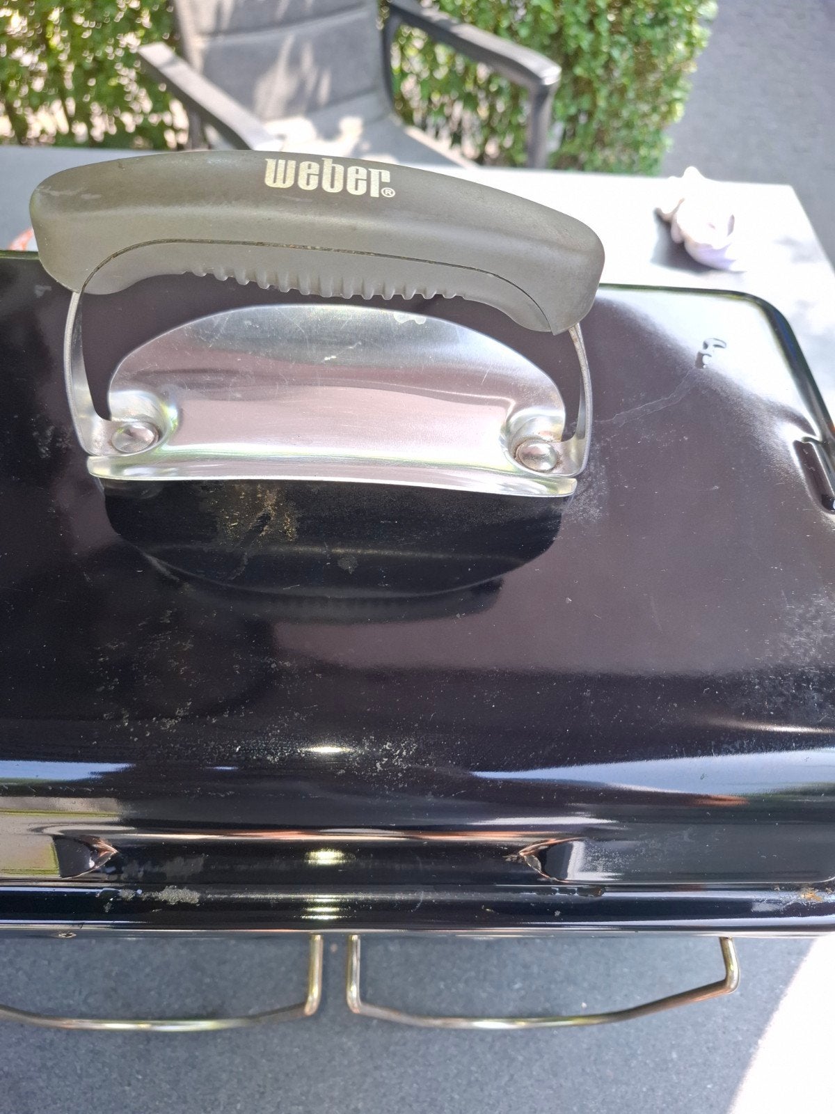 Weber gas BBQ met 4 gasbussen en aansluiting gasfles, Ophalen of Verzenden, Gebruikt