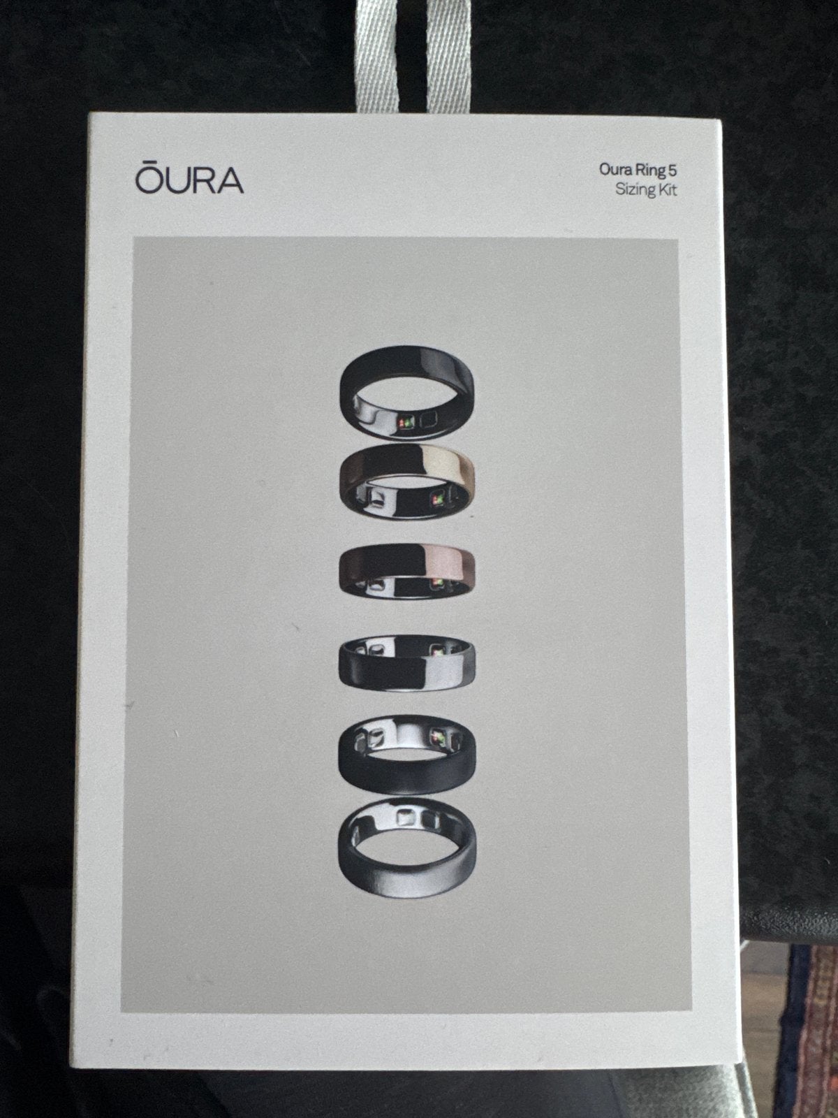 Oura Ring 5 Sizing Kit - Maatbepalingsset, Ophalen of Verzenden, Nieuw, Zwart, IOS