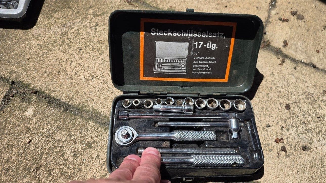 Kleine dopsleutel set tot maar 13mm 17-delig, Ophalen, Gebruikt