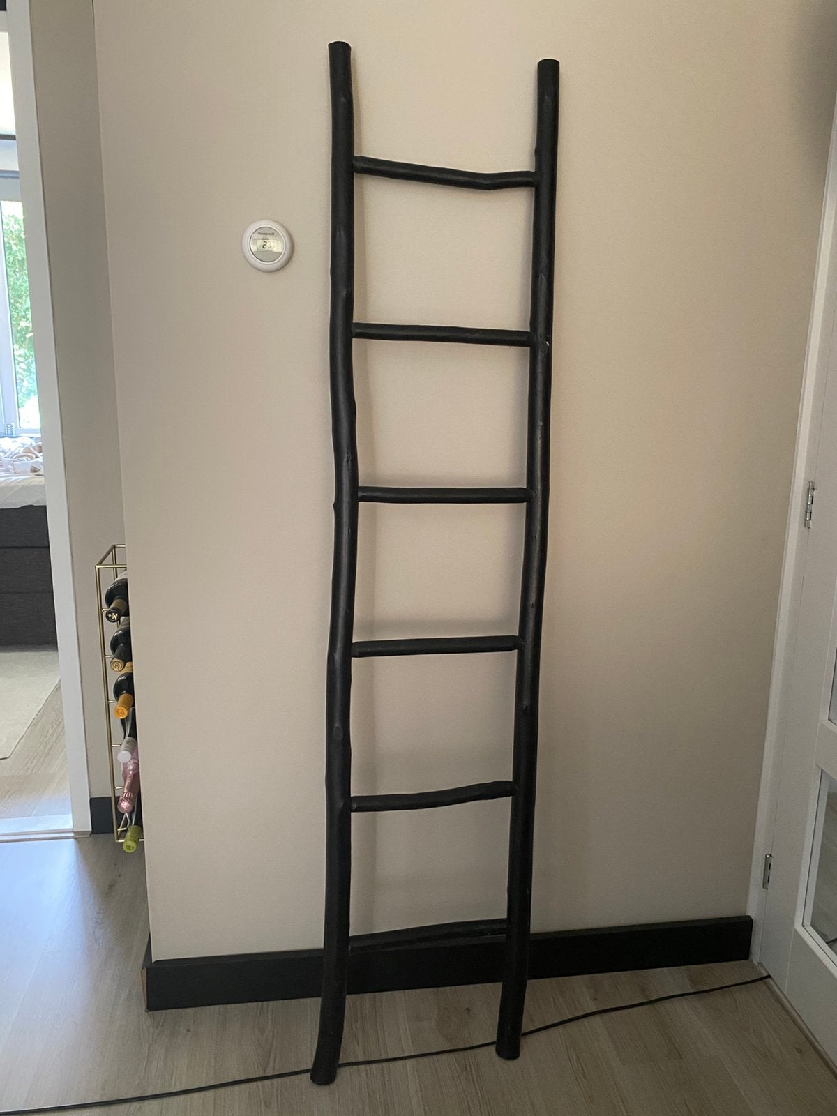 Decoratieve ladder zwart, Ophalen, Zo goed als nieuw, Minder dan 2 meter
