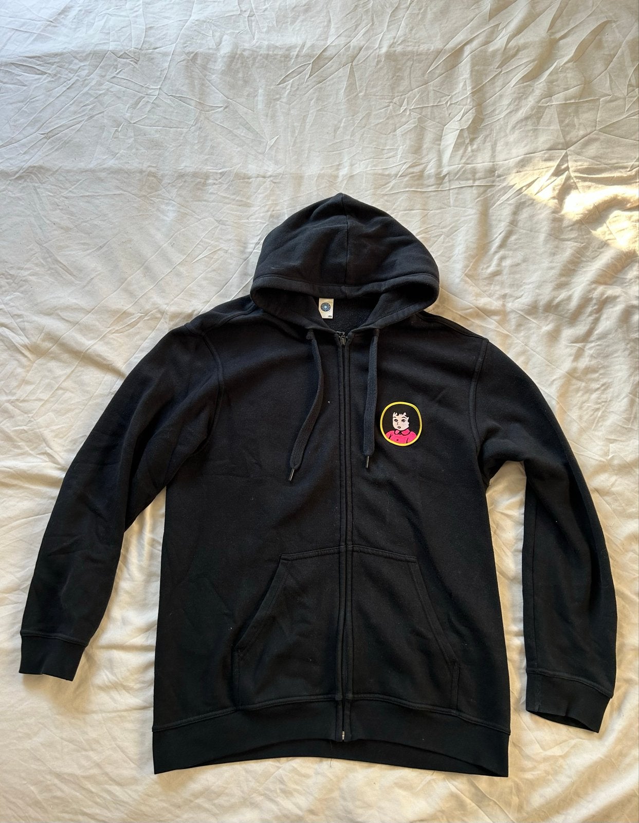 Zwart pinkpop vest, Ophalen of Verzenden, Gedragen, Maat 46/48 (XL) of groter, Zwart
