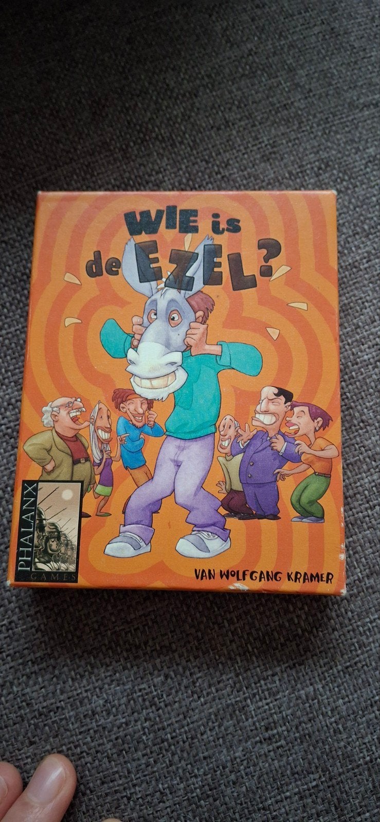 Wie is de Ezel? Kaartspel, Drie of vier spelers, Ophalen, Gebruikt, Phalanx Games