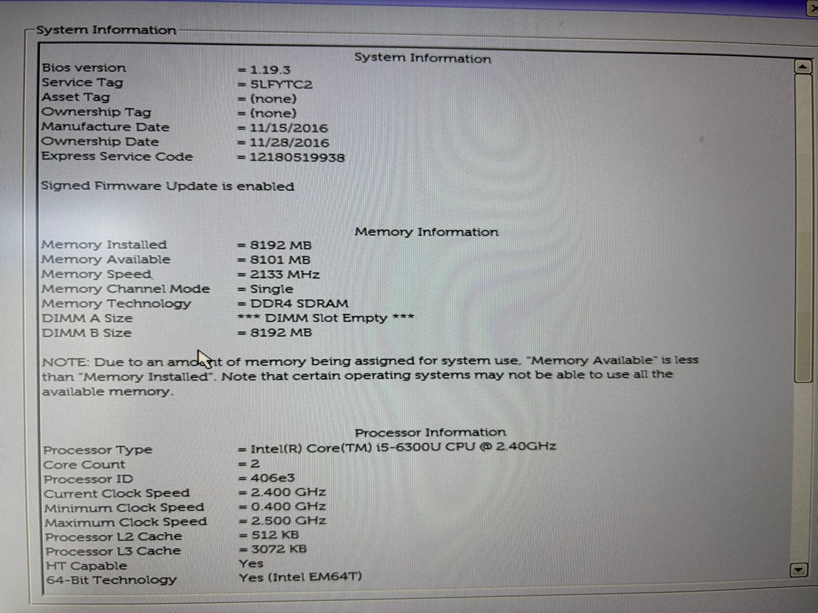 Dell Latitude 5570 i5-6300U 8GB RAM Laptop met Docking, Computers en Software, Gebruikt, 2 tot 3 Ghz, 8 GB, Ophalen of Verzenden