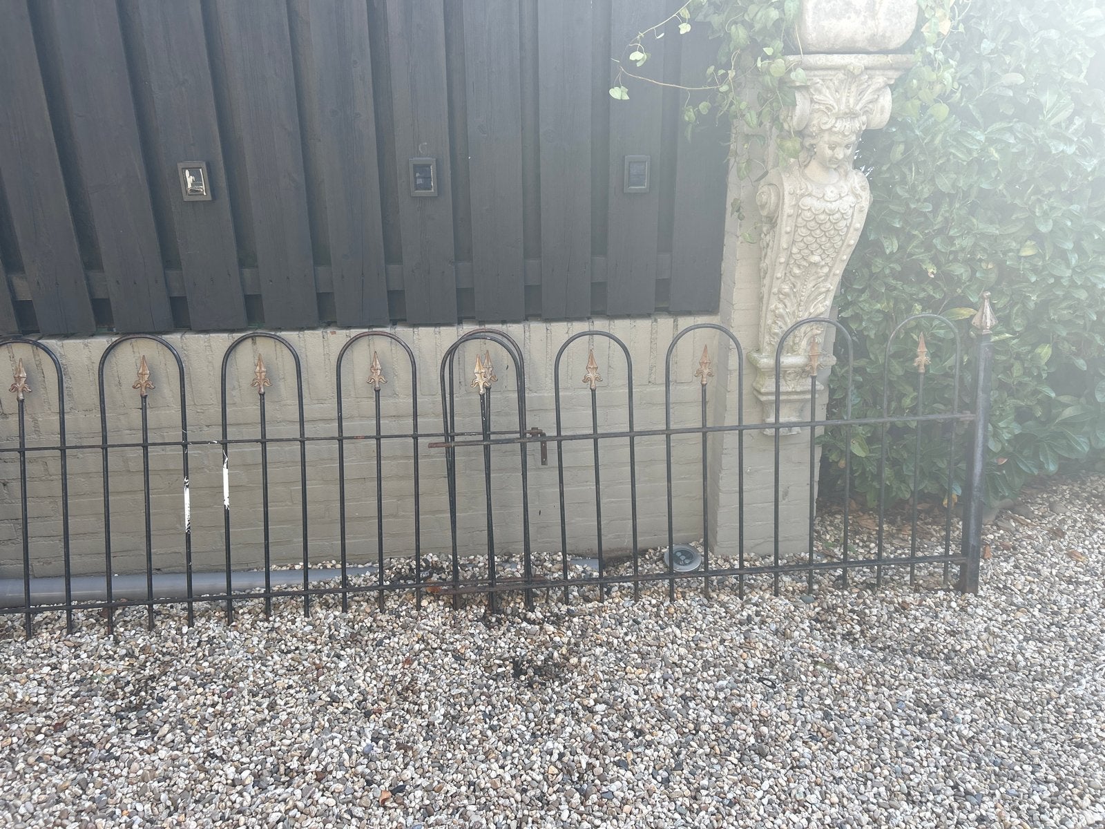 Sierlijk ijzeren hekwerk - Klassiek design, Tuin en Terras, Ophalen, Gebruikt, IJzer, Sierhekwerk