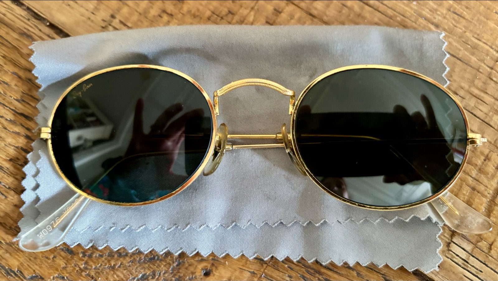 Vintage Ray-Ban B&L Oval Metal Classic - special!, Sieraden, Tassen en Uiterlijk, Gebruikt, Zonnebril, Overige kleuren, Ophalen of Verzenden