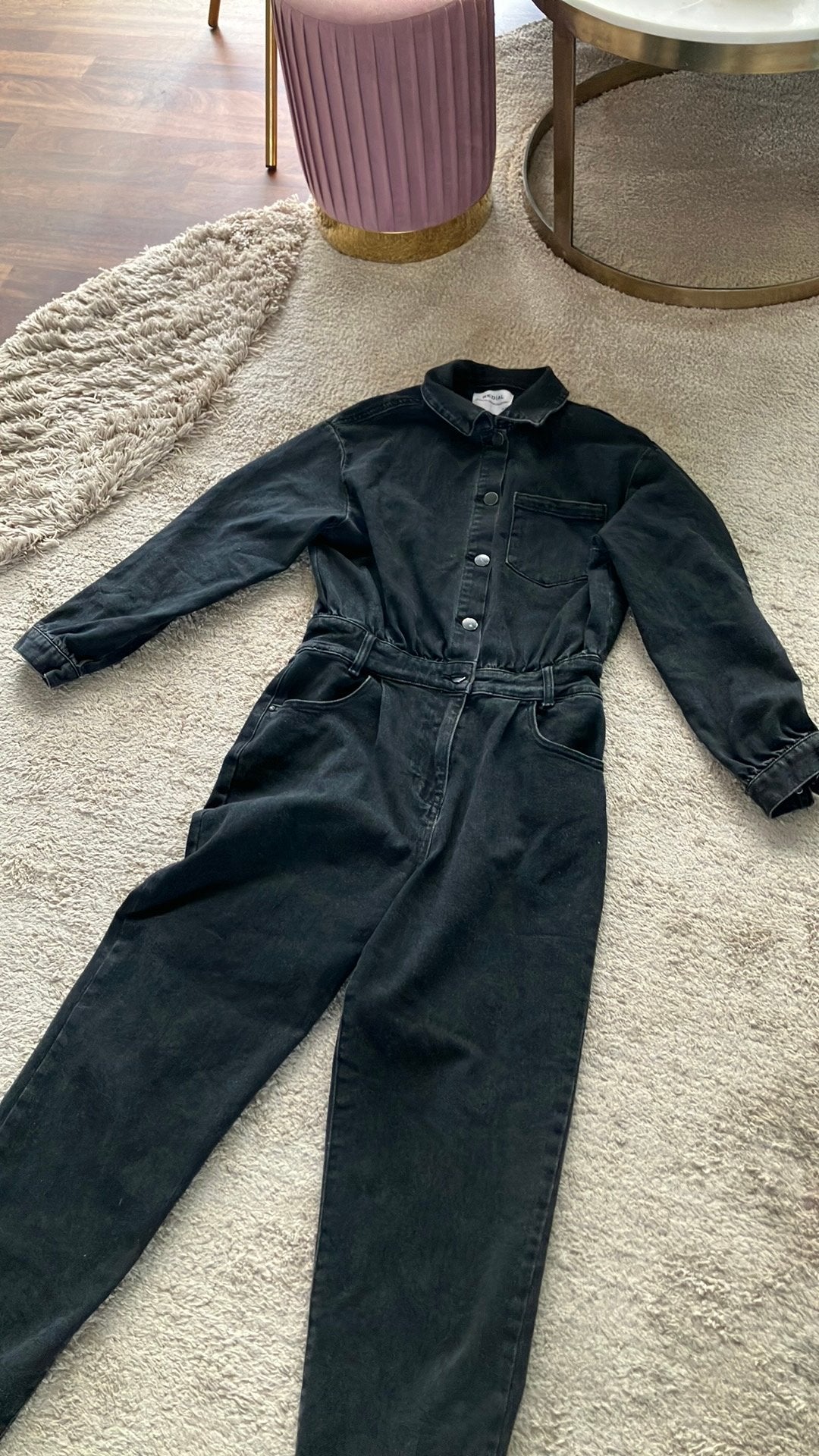 Redial jumpsuit S/M, Ophalen of Verzenden, Zo goed als nieuw, Zwart