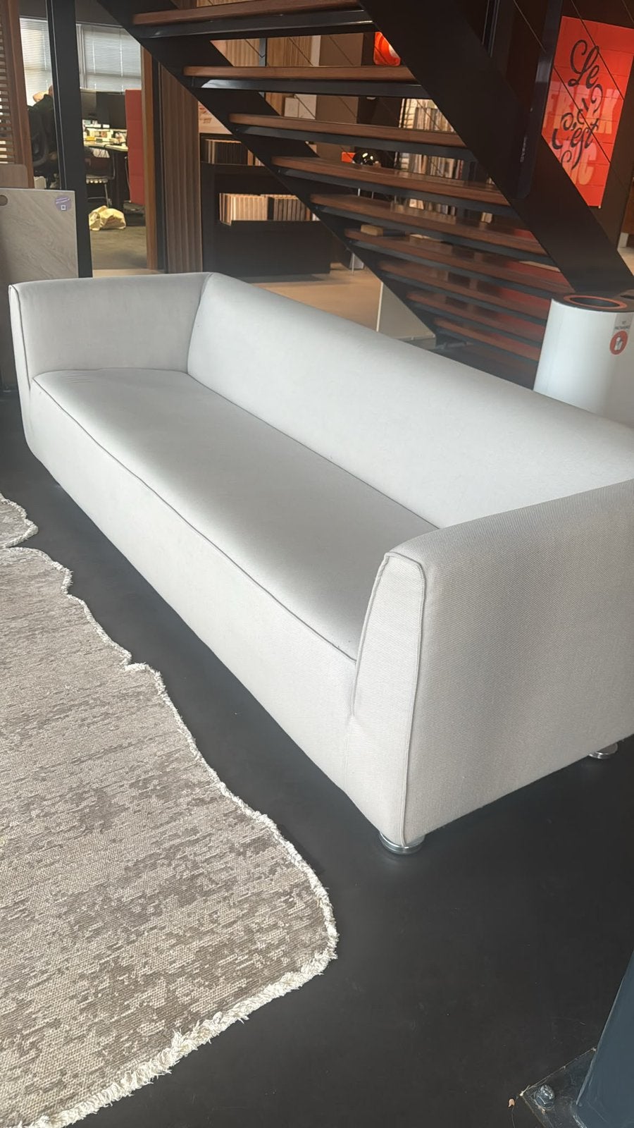 Gelderland 4800 - 2,5 zits bank refurbished creme grijs, Ophalen, Tweepersoons, 75 tot 100 cm, Zo goed als nieuw