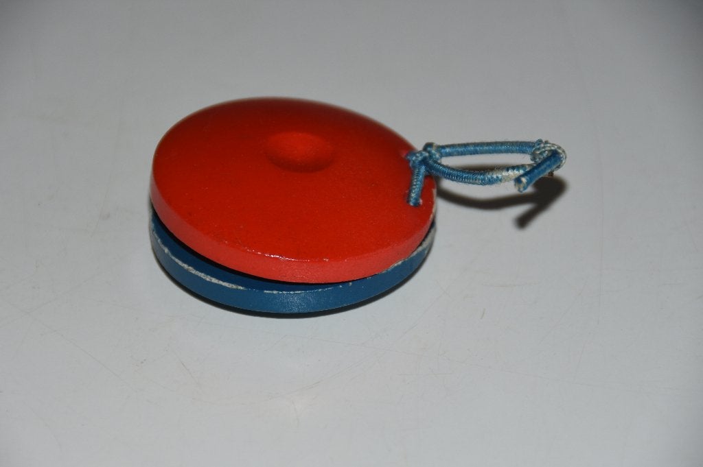Retro castagnette blauw rood, Verzenden
