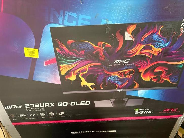MSI MPG 272URX QD-OLED (mp220), Ophalen, MSI, In hoogte verstelbaar, Ultra HD (4K)