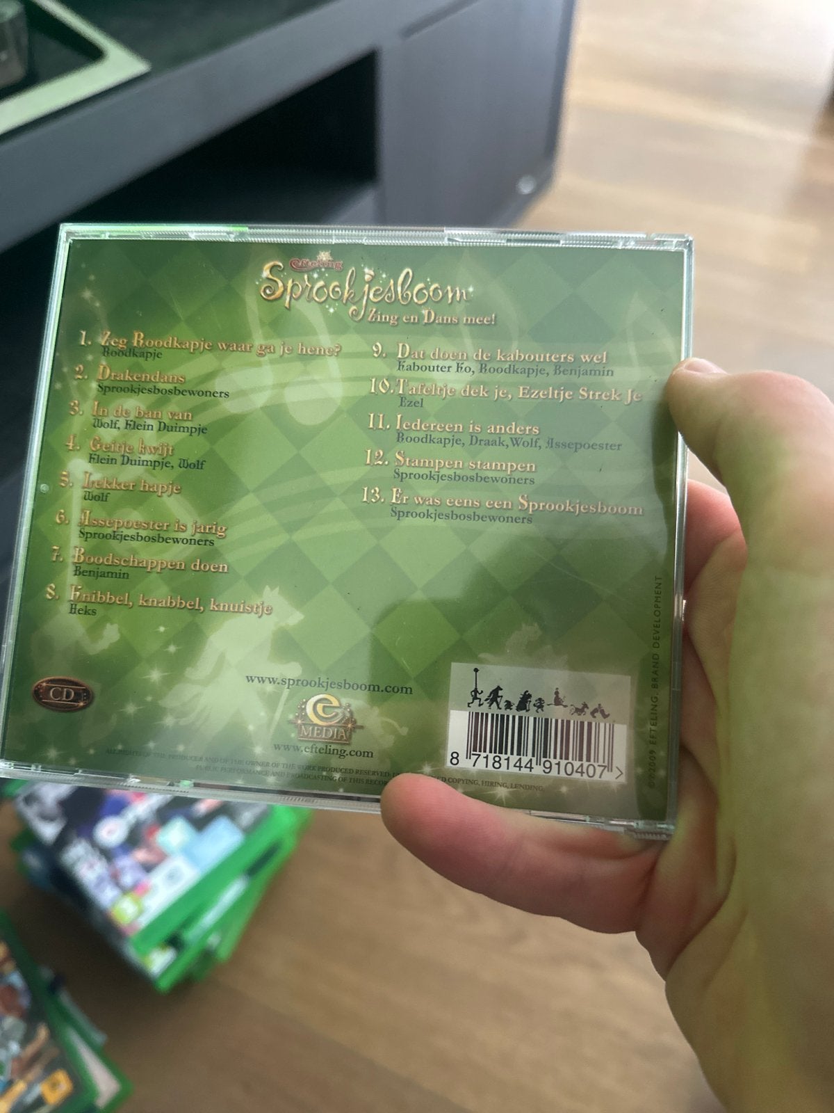 Efteling Sprookjesboom: Zing en Dans mee! CD, Gebruikt, Ophalen of Verzenden, 3 tot 5 jaar, Muziek