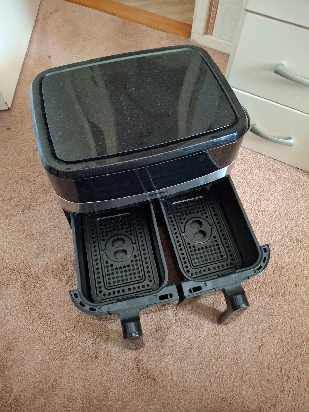 Prachtige Home Essentials Dubbele Smart Fryer, 4 liter of meer, Ophalen of Verzenden, Zo goed als nieuw, Duo-friteuse