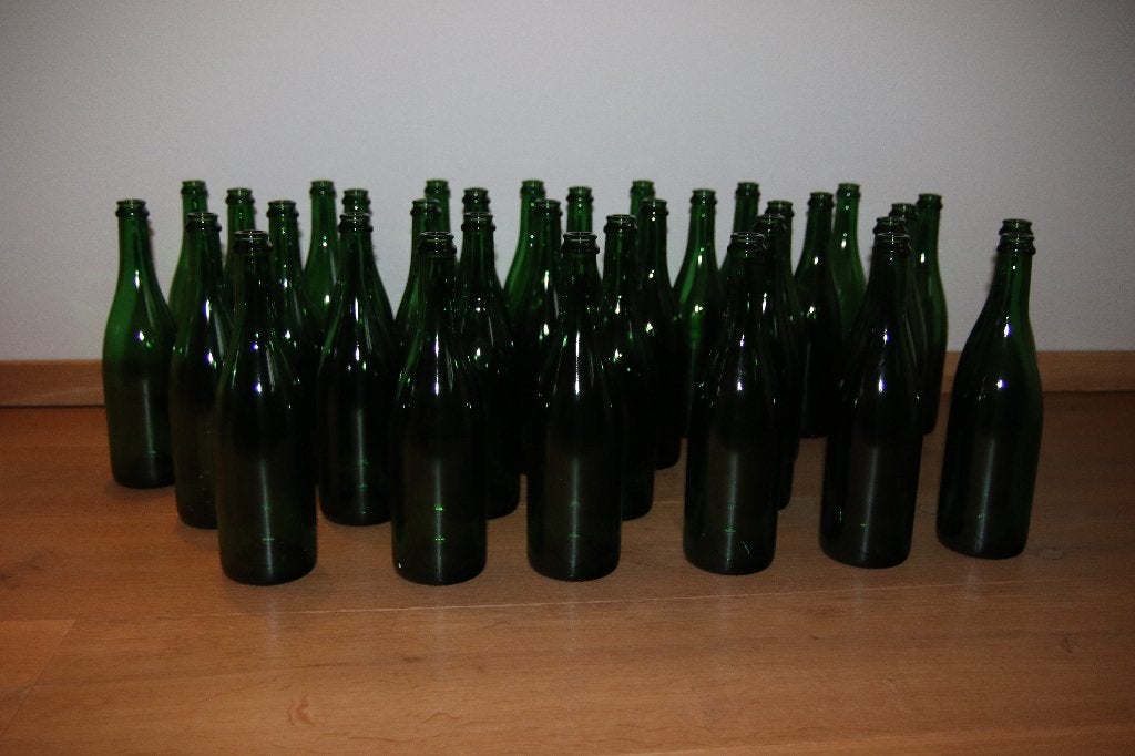 Ciderflessen 34 stuks leeg, Hobby en Vrije tijd, Ophalen, Gebruikt