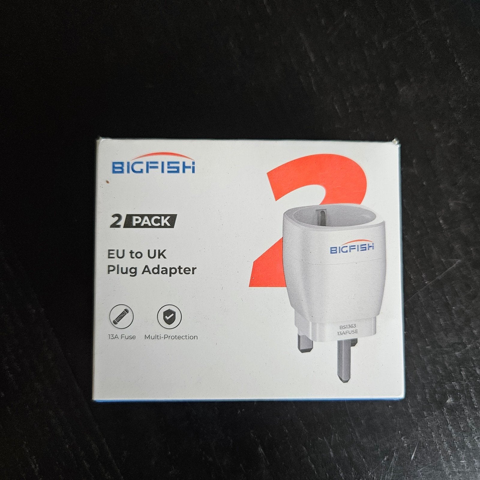2x EU naar UK stekker adapter - nieuw in doos, Ophalen of Verzenden, Nieuw