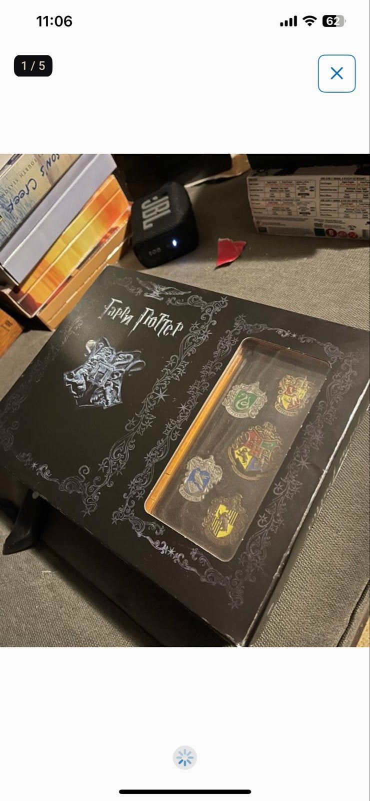 Harry Potter Blu-ray Boxset met Huis Emblemen Speldjes, Ophalen of Verzenden, Zo goed als nieuw, Vanaf 6 jaar, Duits