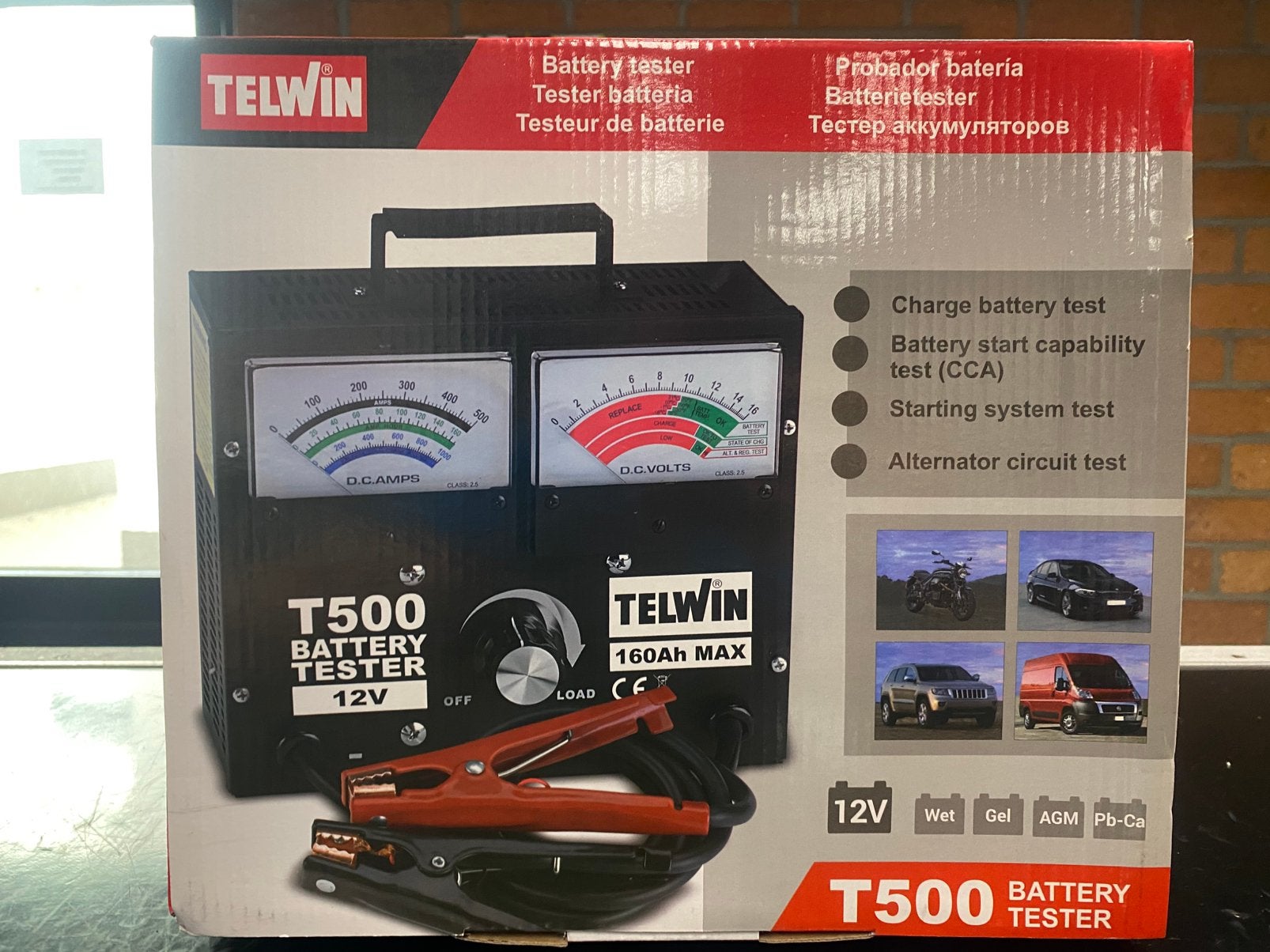 Telwin T500 accutester, Ophalen, Nieuw