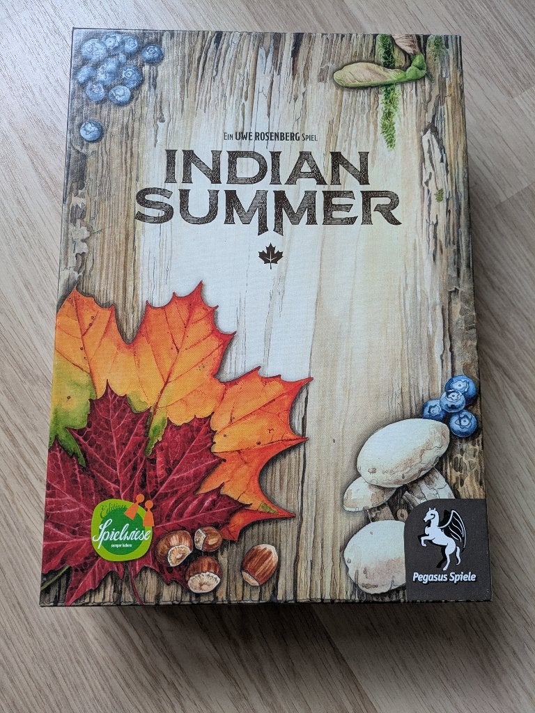 Indian Summer bordspel Uwe Rosenberg, Een of twee spelers, Ophalen of Verzenden, Zo goed als nieuw, Pegasus Spiele