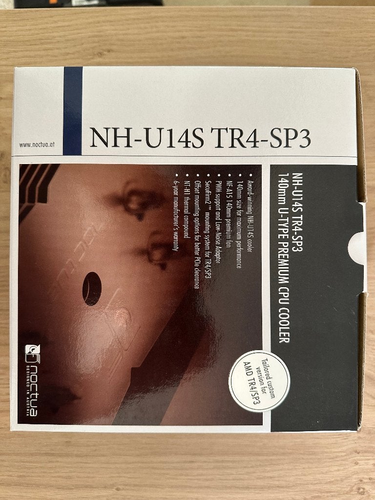 Noctua NH-U14S TR4-SP3 CPU Koeler, Ophalen of Verzenden, Zo goed als nieuw, Luchtkoeling