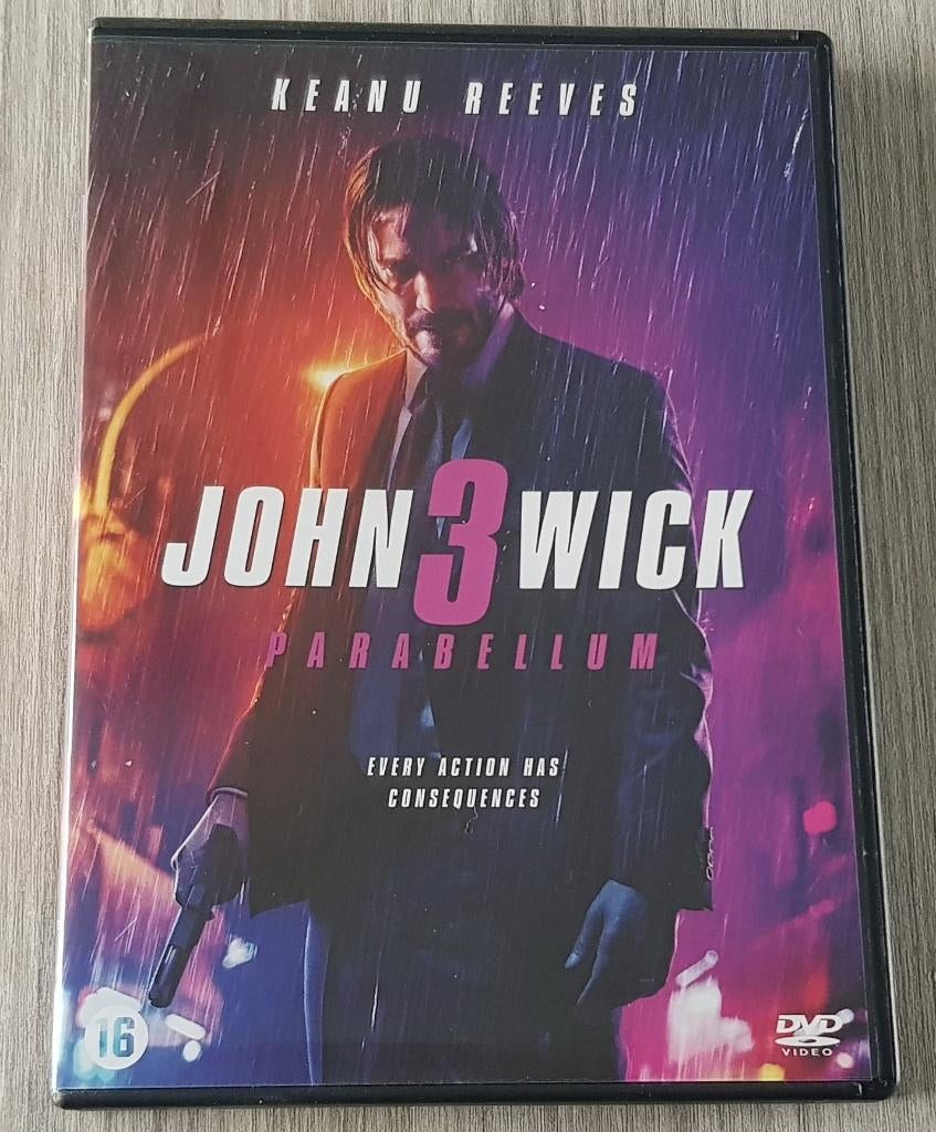 DVD John Wick 3, Cd's en Dvd's, Vanaf 16 jaar, Ophalen of Verzenden, Zo goed als nieuw, Actiethriller