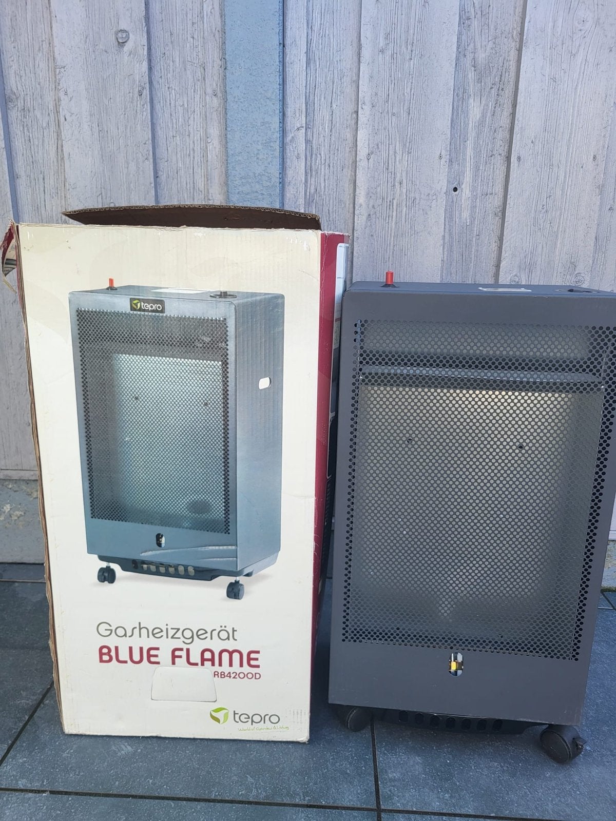 Gaskachel Tepro Gasheizerät Blue Flame RB4200D, Ophalen, 30 tot 80 cm, Kachel, Minder dan 60 cm