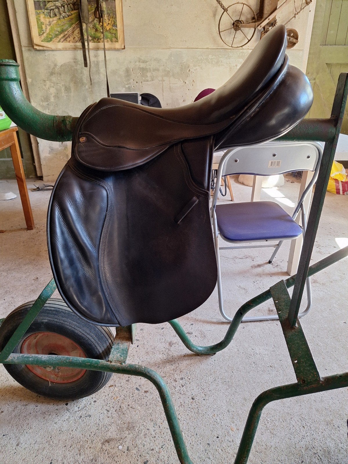 KM veelzijdigheidszadel 18 inch, Dieren en Toebehoren, Gebruikt, Zachte zit, XL (18 inch of meer), KM Worldriding
