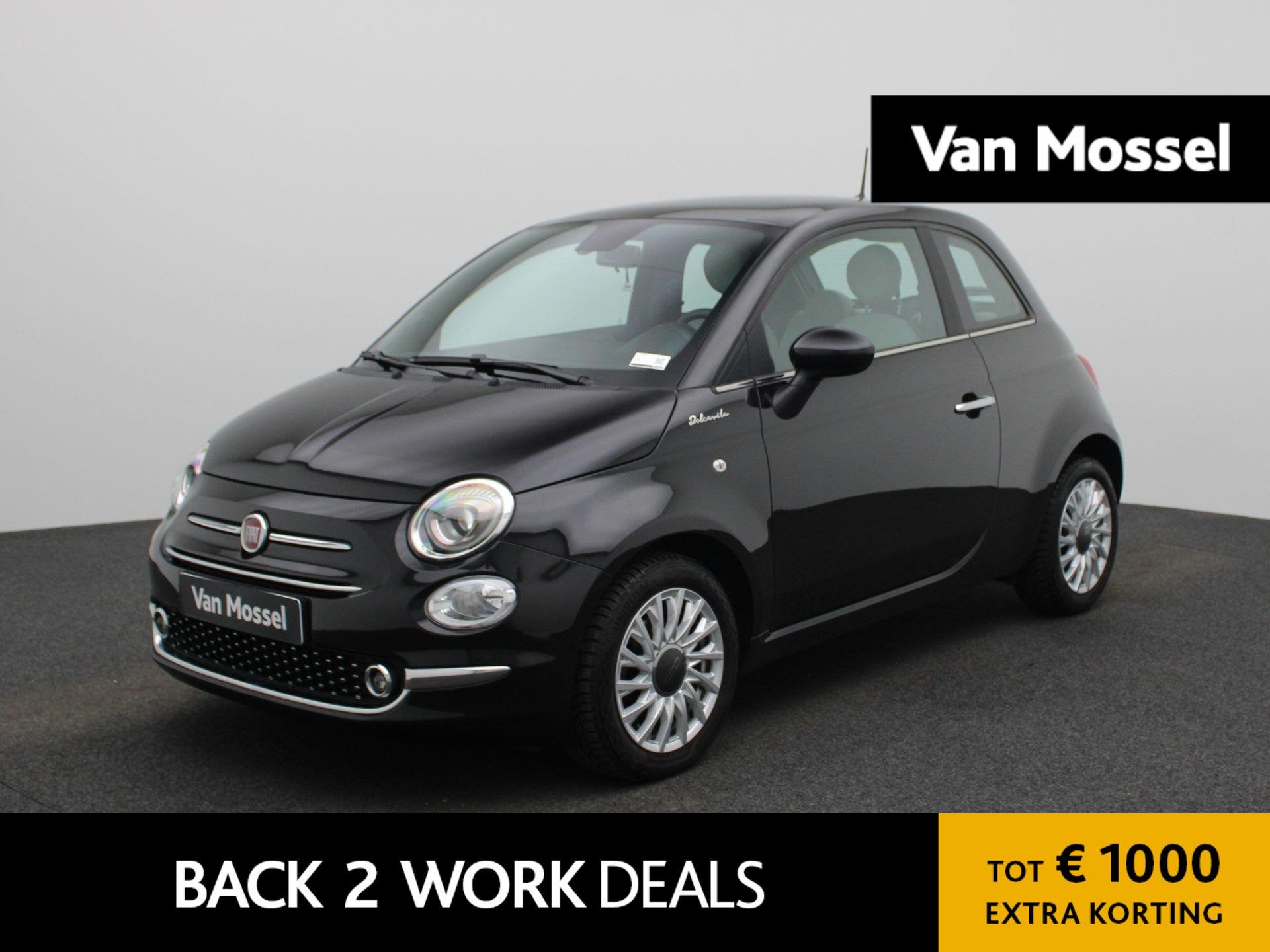 Fiat 500 1.0 Hybrid Dolcevita | LEDER | CLIMATE CONTROL | NA, 12 maanden, Stof, Gebruikt, Euro 6