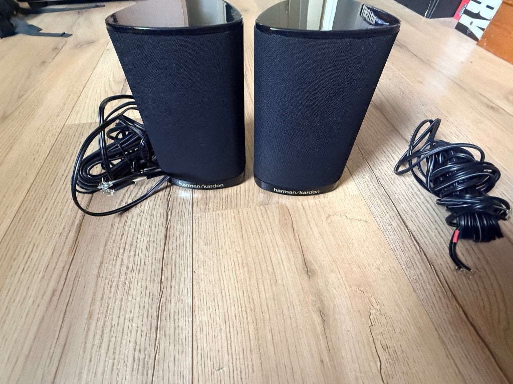 Harman Kardon speakers SAT TS2BQ: in prijs verlaagd!, Inclusief kabels, Ophalen of Verzenden, Zo goed als nieuw, 60 tot 120 watt