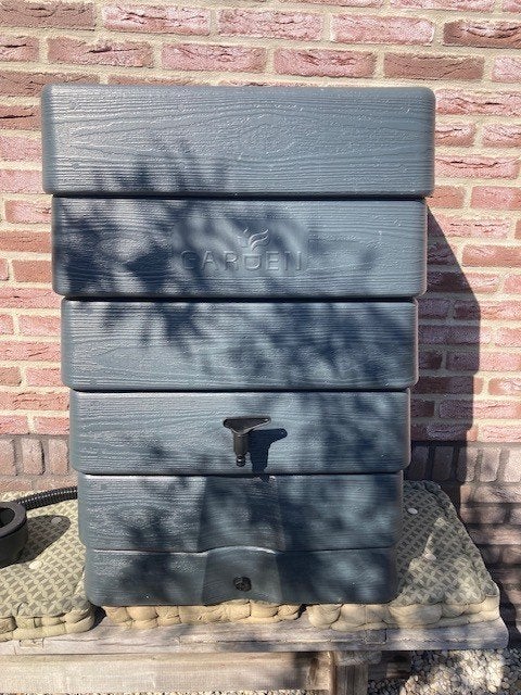 Garden Regenton Muurtank Antraciet 168L, Tuin en Terras, Ophalen, Kunststof, Met kraantje, 150 liter of meer