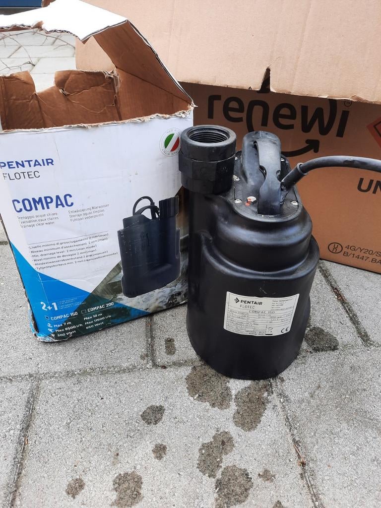 pentair flotec compac 150 dompelpomp vuilwaterpomp, Tuin en Terras, Ophalen of Verzenden, Dompelpomp