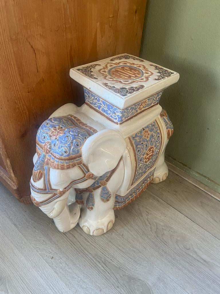 Olifant origineel, Huis en Inrichting, Woonaccessoires | Zuilen en Pilaren, Verzenden, Zo goed als nieuw