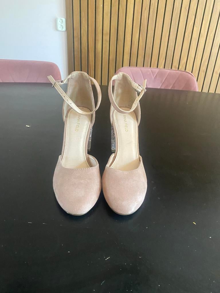 Anna Field Pumps Maat 37 met Glitterhak, Ophalen of Verzenden, Gedragen, Roze, Pumps
