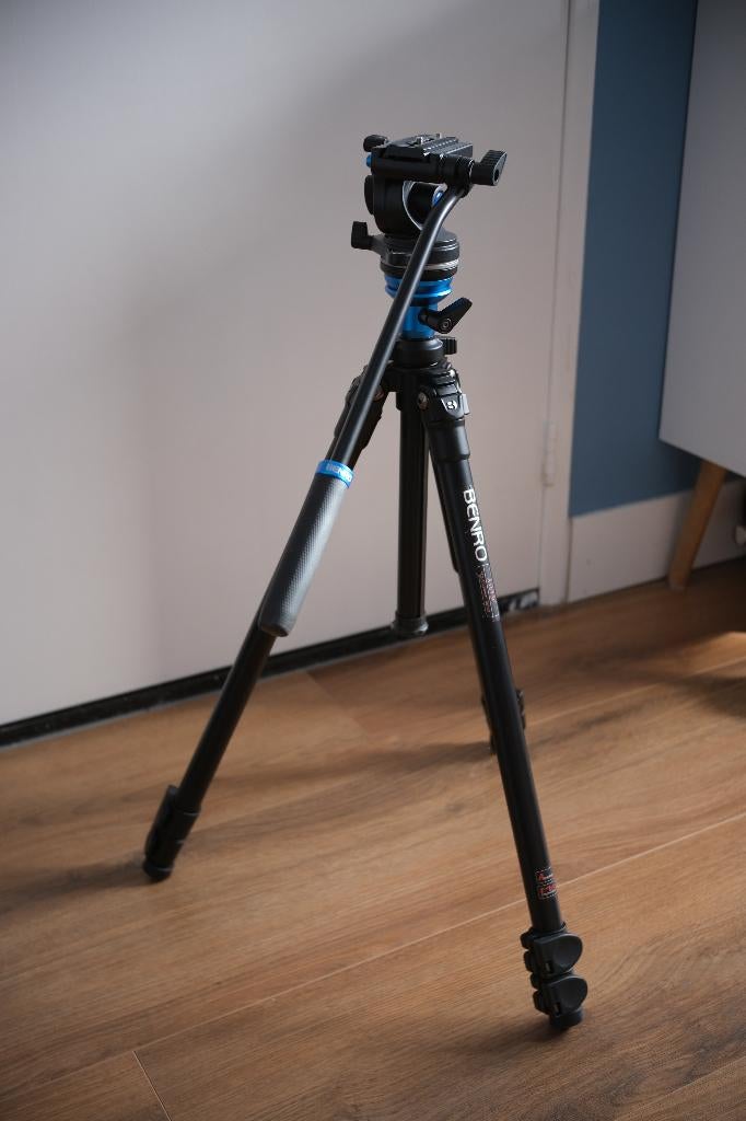 Benro Videostatief A1573FS2PRO, Ophalen of Verzenden, Zo goed als nieuw, 150 tot 175 cm, Driepoot