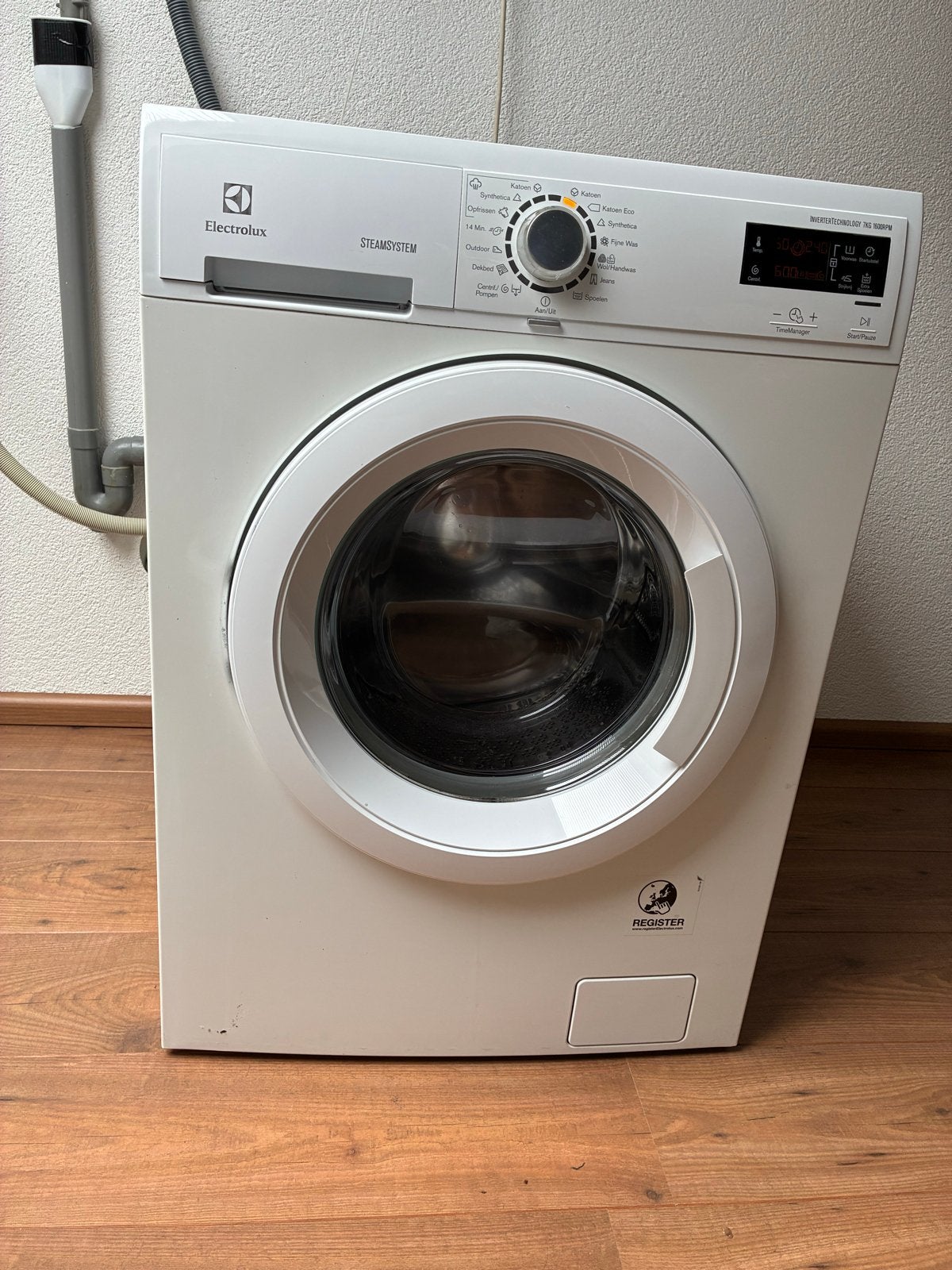 Electrolux Wasmachine 7KG 1600RPM SteamSystem, Ophalen, 6 tot 8 kg, Gebruikt, 1600 toeren of meer