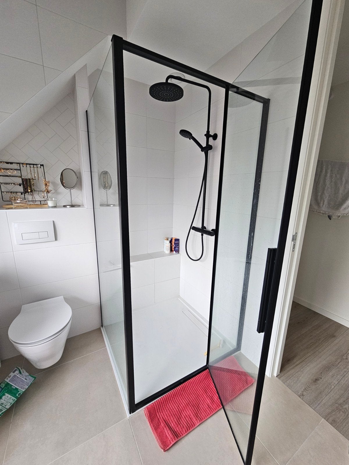 Nieuw in doos: Luca Varess douchescherm 90x100 cm, Ophalen, Nieuw, Glas, Douche