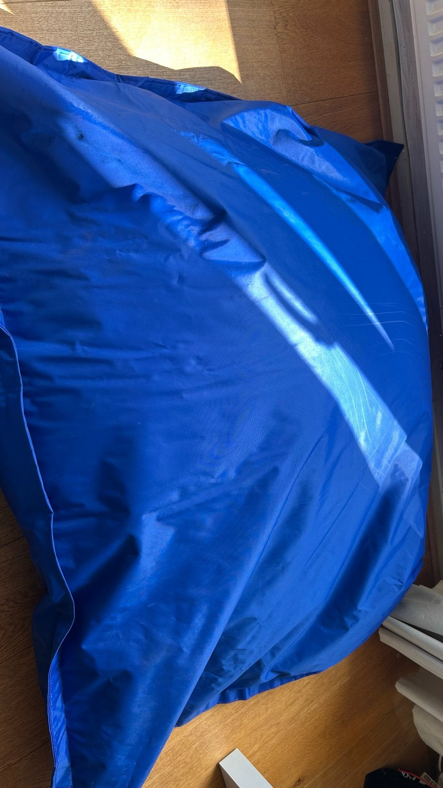 Kobaltblauwe zitzak van de Zitzakkenstore, Huis en Inrichting, Ophalen, Zo goed als nieuw, Blauw, Zitzak