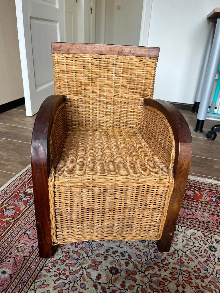 twee rotan kinderstoeltjes, Kinderen en Baby's, Kinderkamer | Tafels en Stoelen, Ophalen, Zo goed als nieuw, Stoel(en)