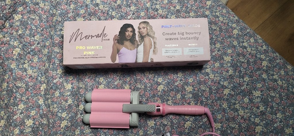 Mermade Hair Pro Waver Pink, Ophalen of Verzenden, Zo goed als nieuw, Krultang of Stijltang