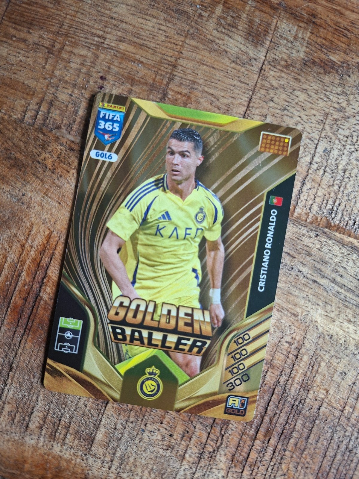 fifa 365 golden baller Cristiano Ronaldo, Hobby en Vrije tijd, Stickers en Plaatjes, Ophalen of Verzenden, Plaatje