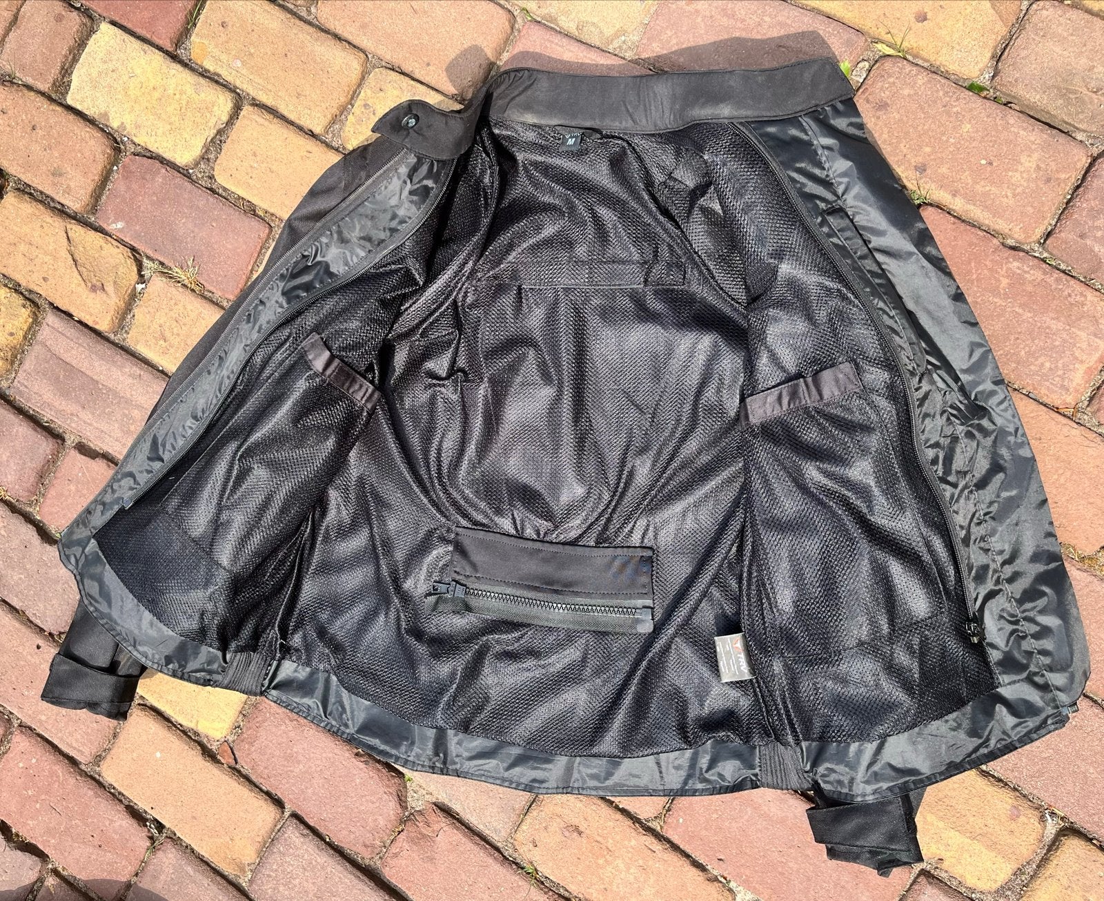 TRV Motorjas Textiel Zwart Maat M, Ophalen of Verzenden, Tweedehands, Dames, Jas | textiel