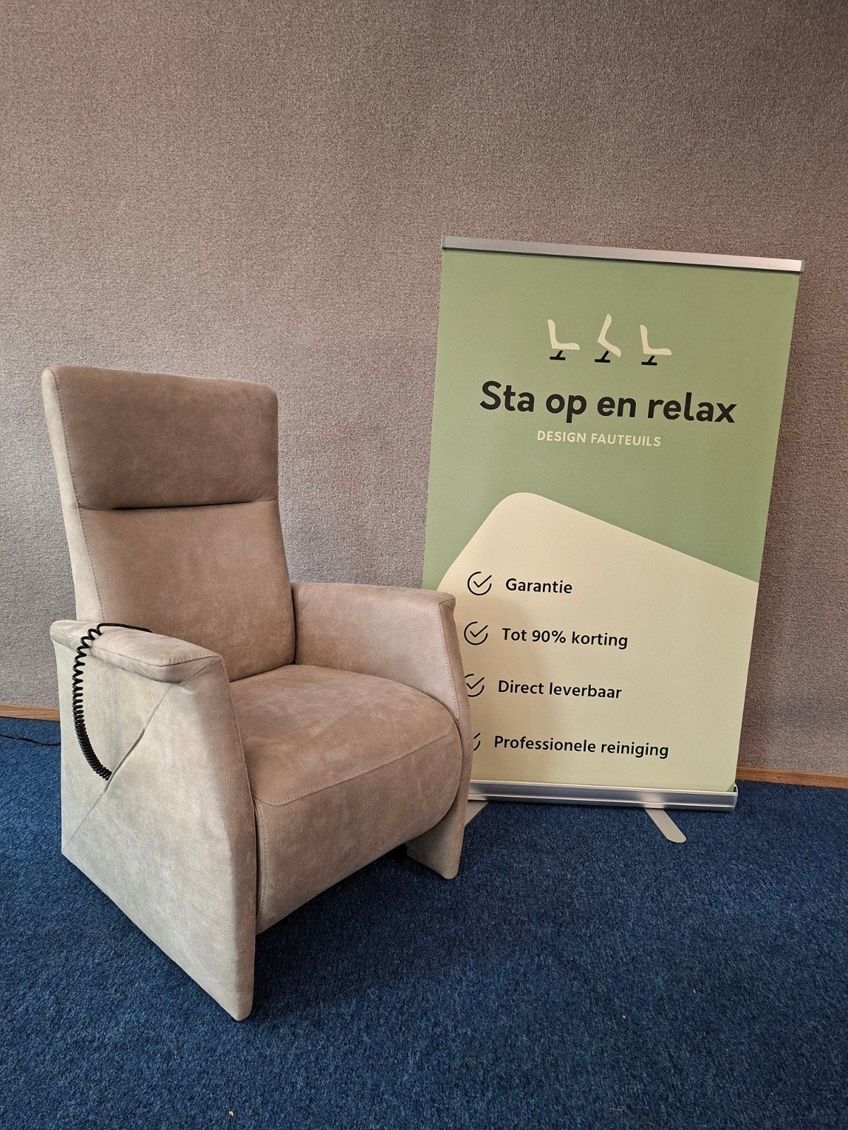 sta op relax fauteuil Velderhof zo goed als nieuw !