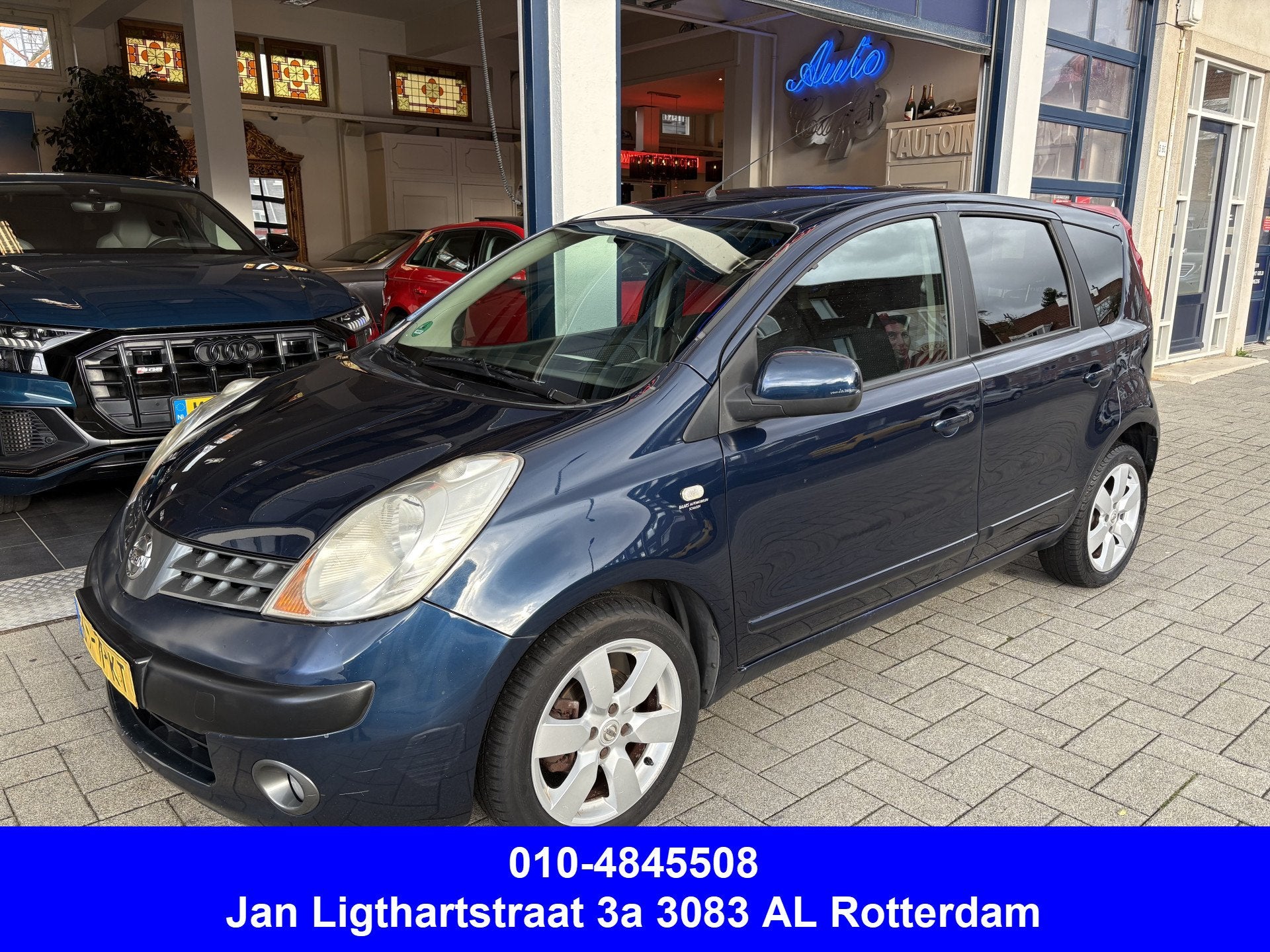 Nissan Note 1.4 First Note met nap. (bj 2007), Auto's, Nissan, Voorwielaandrijving, 4 cilinders, Blauw, Origineel Nederlands