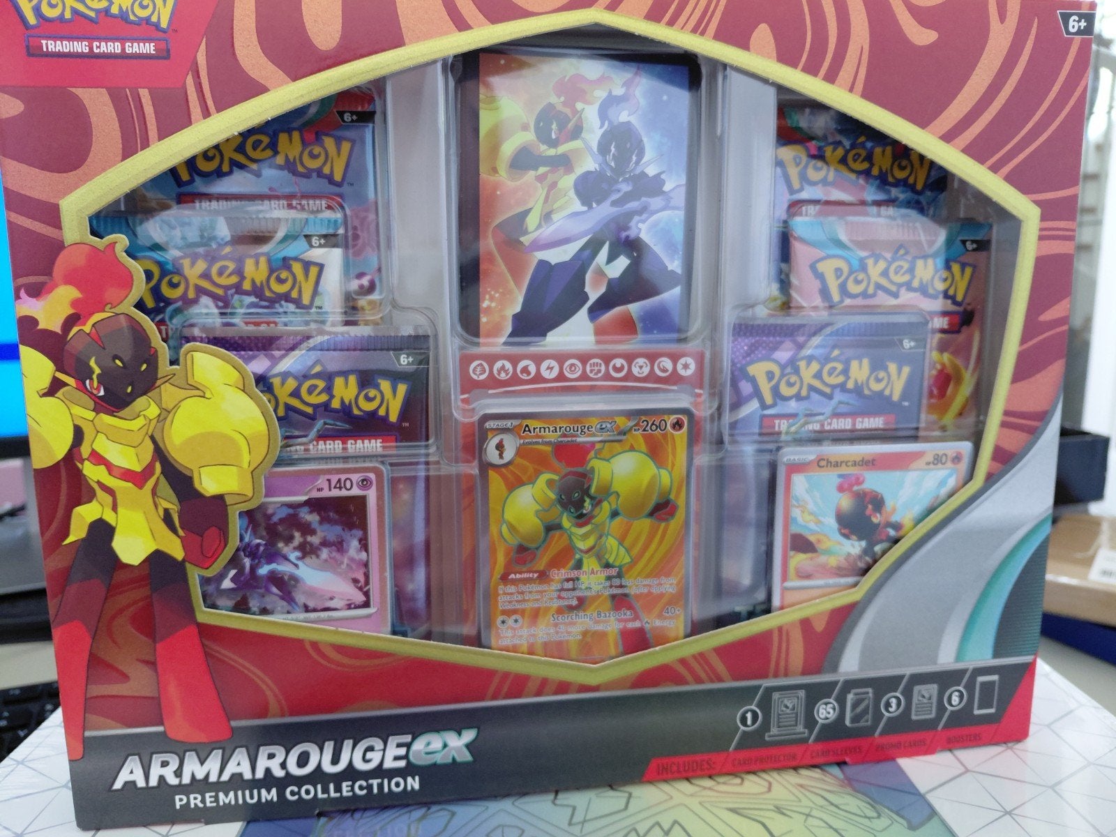 Pokémon Armarouge premium collection, Ophalen of Verzenden, Nieuw, Boosterbox, Foil