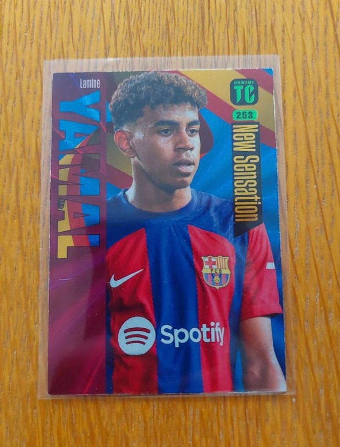 Lamine Yamal Rookie Card FC Barcelona Panini, Ophalen of Verzenden, Zo goed als nieuw, Plaatje