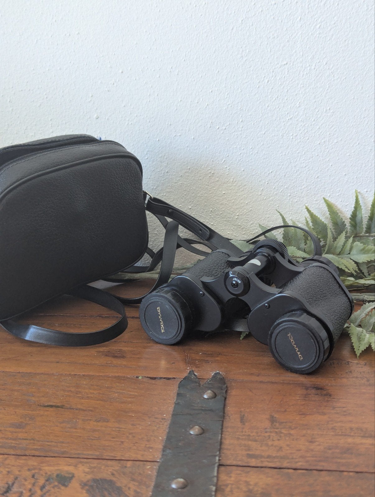 Revue 8x30 Verrekijker met Tas - Vintage, Gebruikt, 8 tot 12x, Met hoes of tas, Porro (met knik)