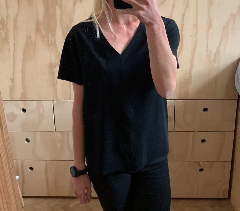 Vanilia zwarte suède look T-shirt mt 34, Kleding | Dames, T-shirts, Vanilia, Zwart, Ophalen of Verzenden, Zo goed als nieuw