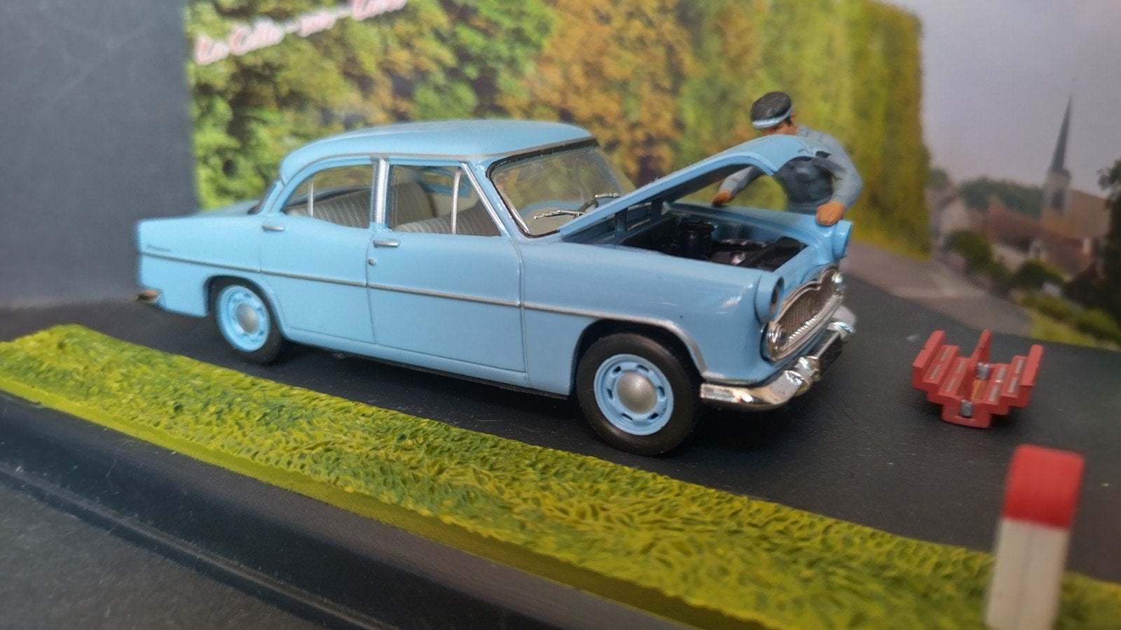 Simca Trianon 1:43 Altaya La Route Bleue RN7 Diorama Pol, Overige merken, Auto, Verzenden, .