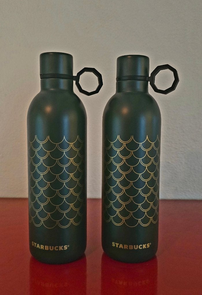 2 Starbucks thermosflesen - nieuw, Groen, Overige materialen, Overige stijlen, Nieuw