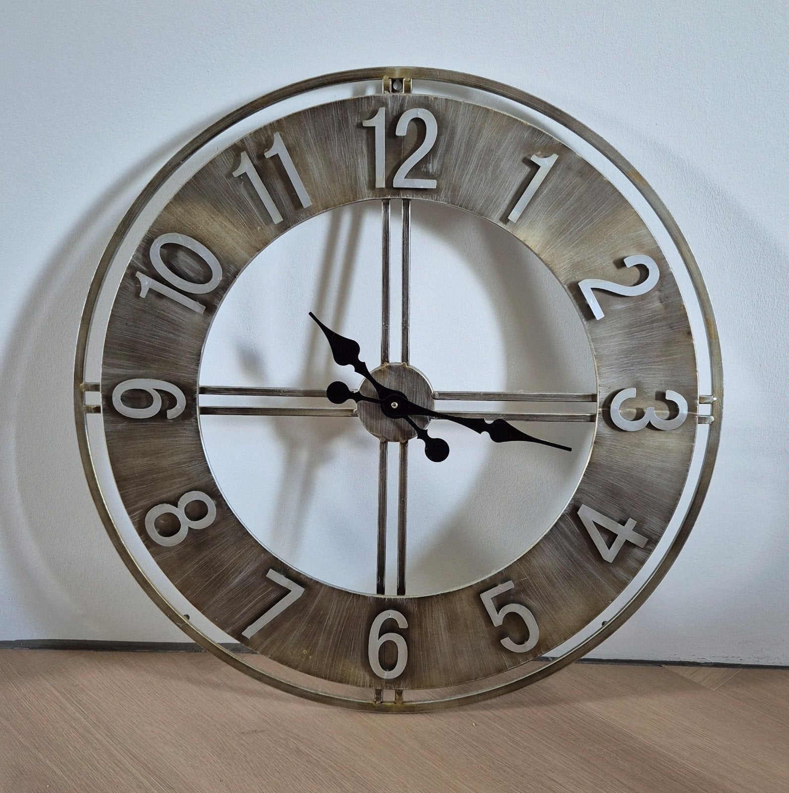 Grote Wandklok Industrieel D75cm, Ophalen, Wandklok