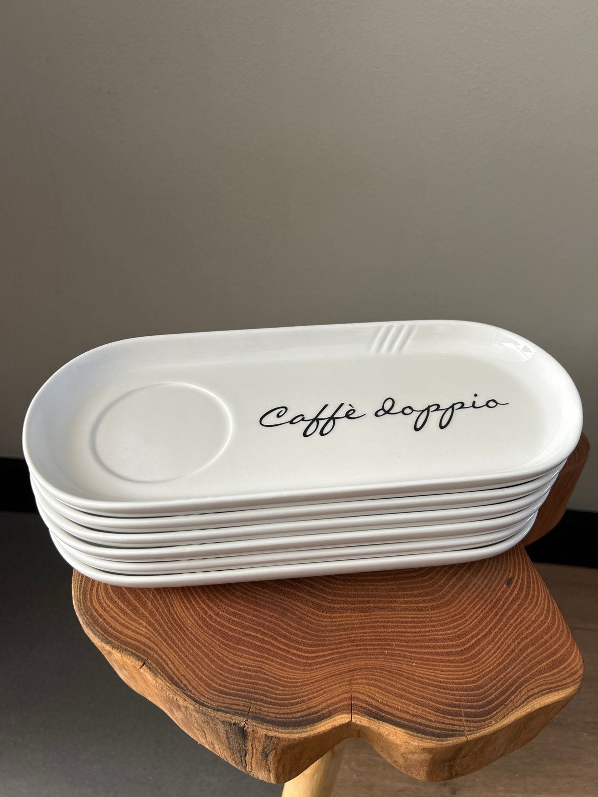 Rivièra Maison Caffè Doppio schotels (6 stuks), Huis en Inrichting, Ophalen, Keramiek, Zo goed als nieuw, Modern