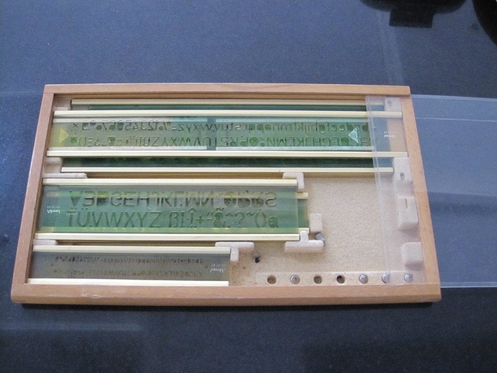 Vintage Technisch Tekenmateriaal - Sjablonen., Ophalen of Verzenden, Gebruikt, Overige typen